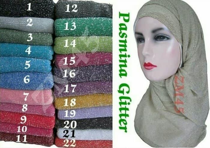 PROMO Pashmina, Hijab, Kerudung, Jilbab Glitter rajut TERBARU