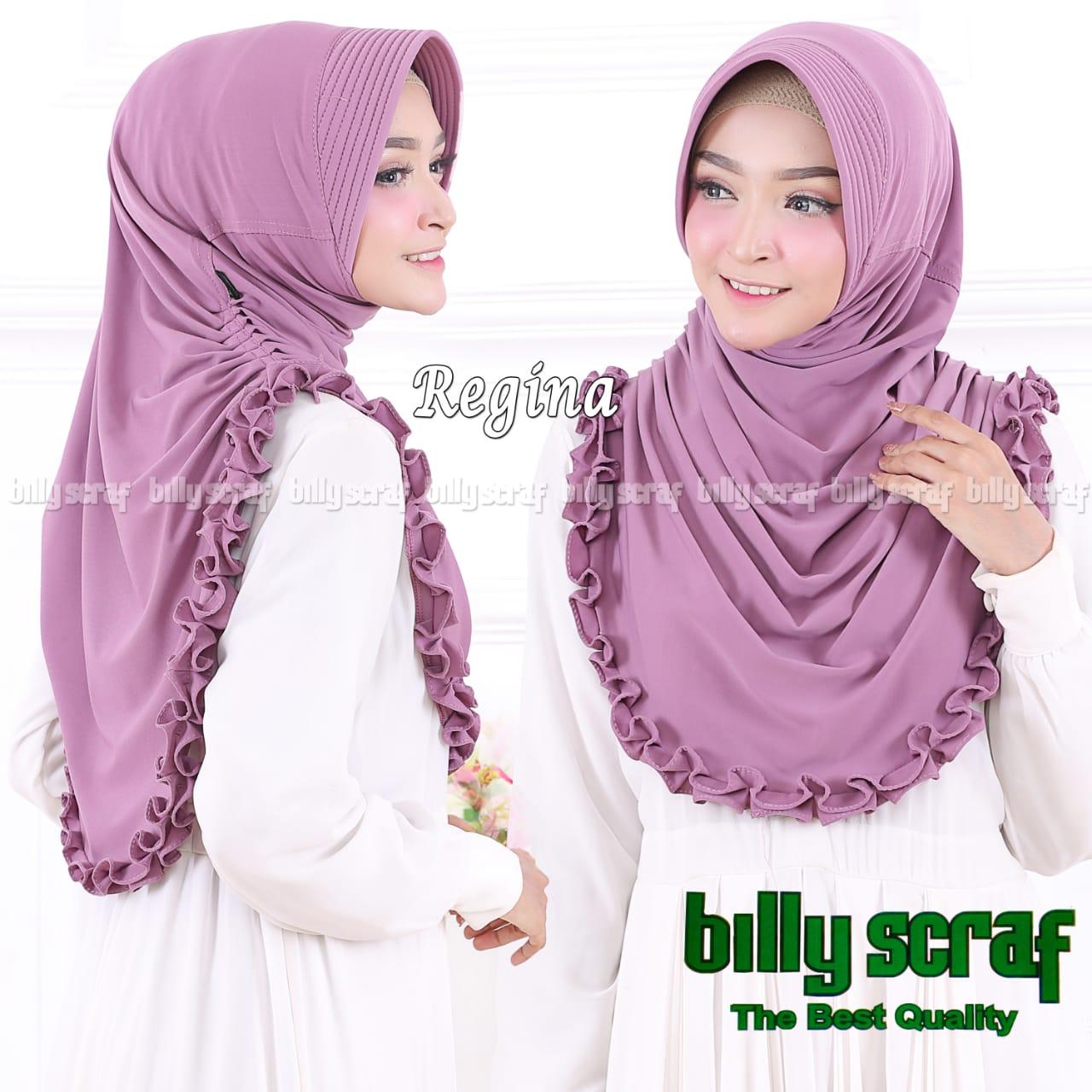 Hijab/Jilbab Instan Model Bergo terbaru termurah dan Terlaris / Kerudung Wanita Jersey Regina / Kemilau Jaya