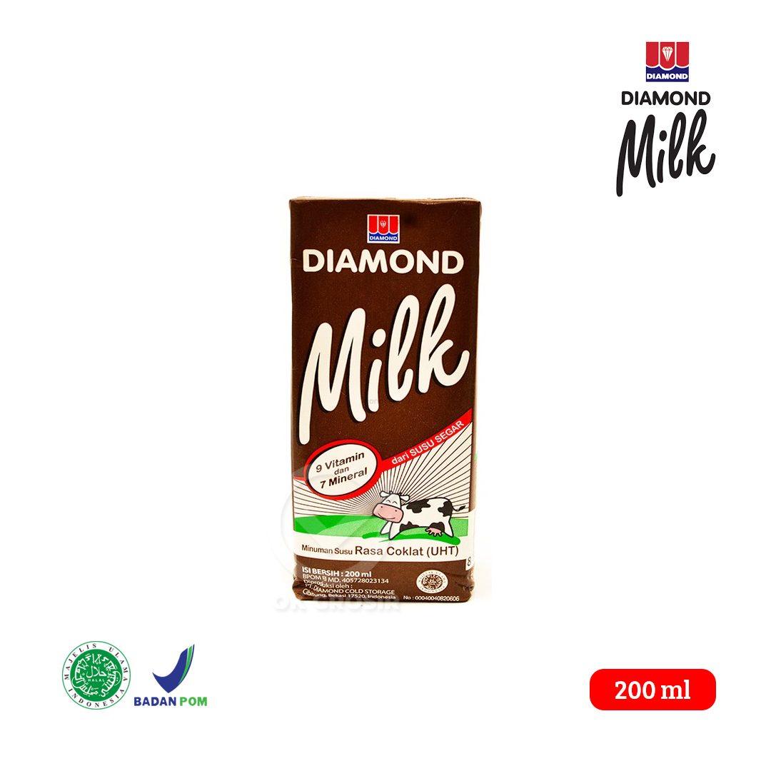 Diamond Susu UHT [200 ml] - Cokelat | Lazada Indonesia