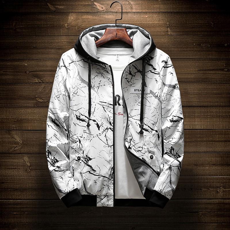 Busana Pria Paruh Baya Double Sisi Jaket Bomber Mantel 
