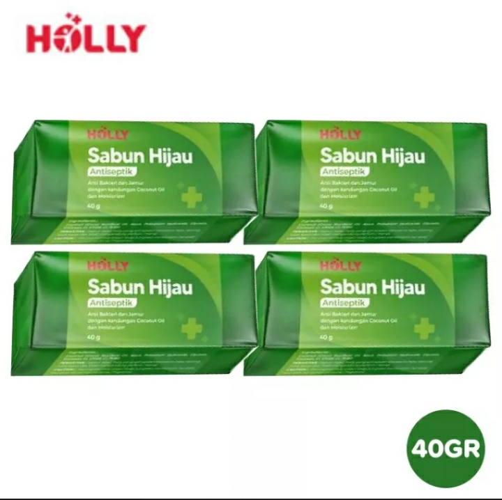 Holly Sabun Hijau Antiseptik / Sabun Mandi Batang ,Antiseptik(Paket