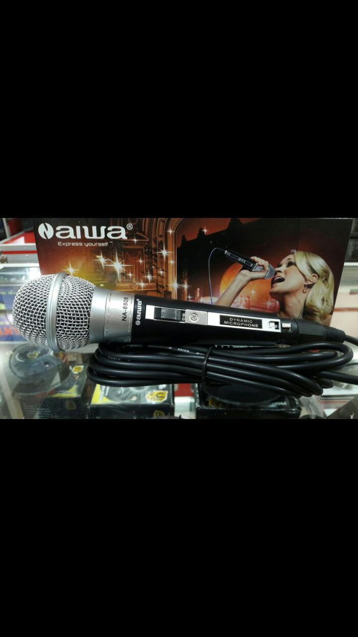 AIWA NAIWA ORI (( mic KABEL )) mik microphone mikrofon kabel cable karaoke vokal vocal UNIVERSAL ATS
