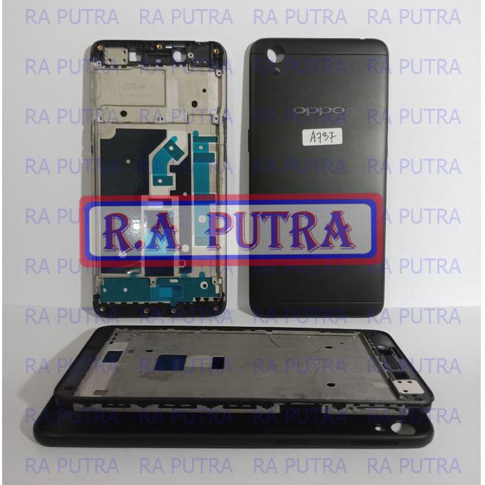 Kesing Oppo A37F A37 F Fullset Housing Casing Tatakan Lcd Tulang Dudukan Mesin Original Hitam