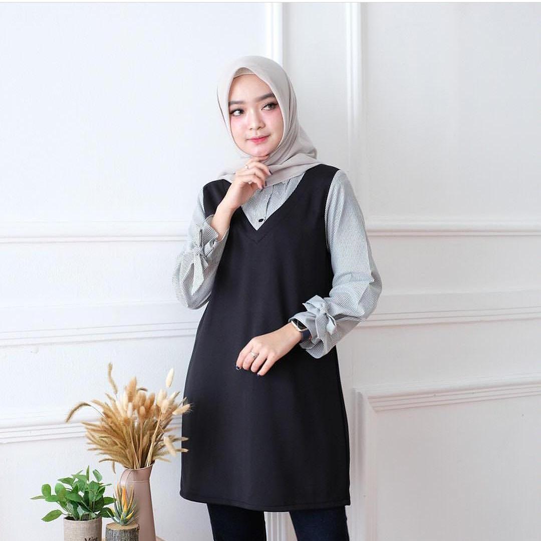 tunik wanita melda top