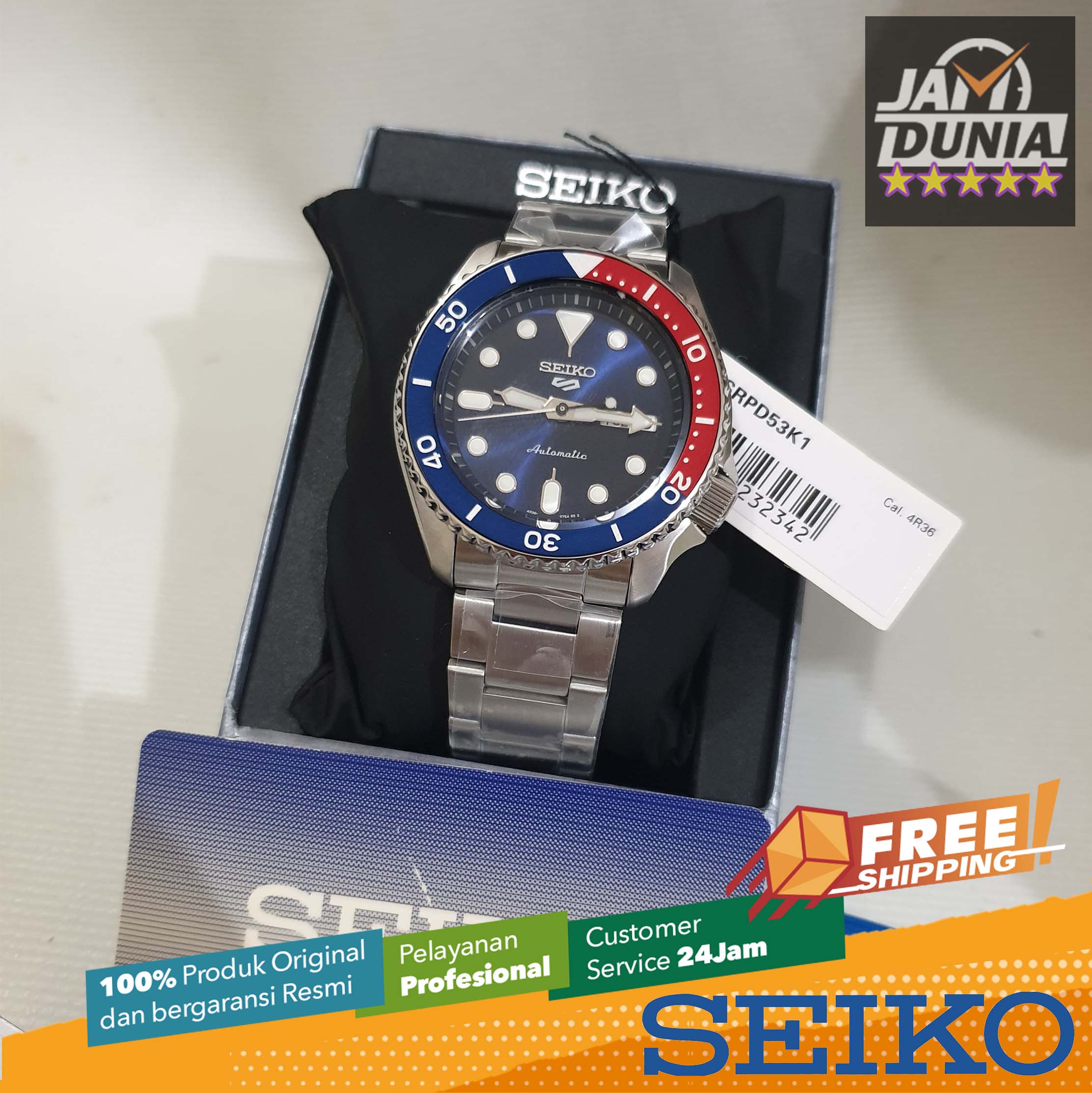 SEIKO ORIGINAL AUTOMATIC SEIKO SRPD53K1 Men RO Silver