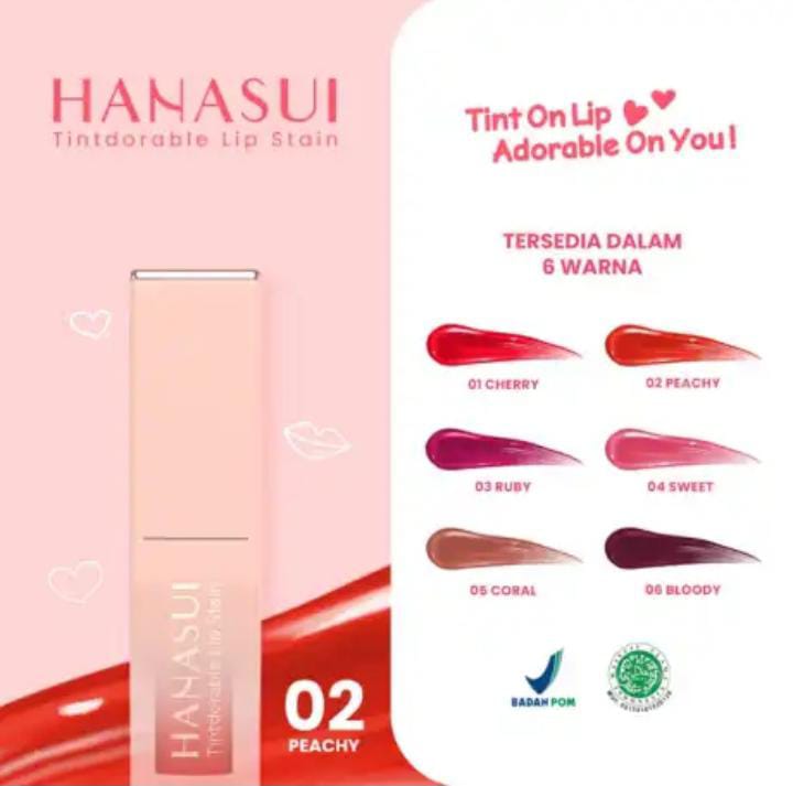 TAHAN LAMA!!Hanasui Tintdorable Lip Stain Lip Tint Lazada Indonesia