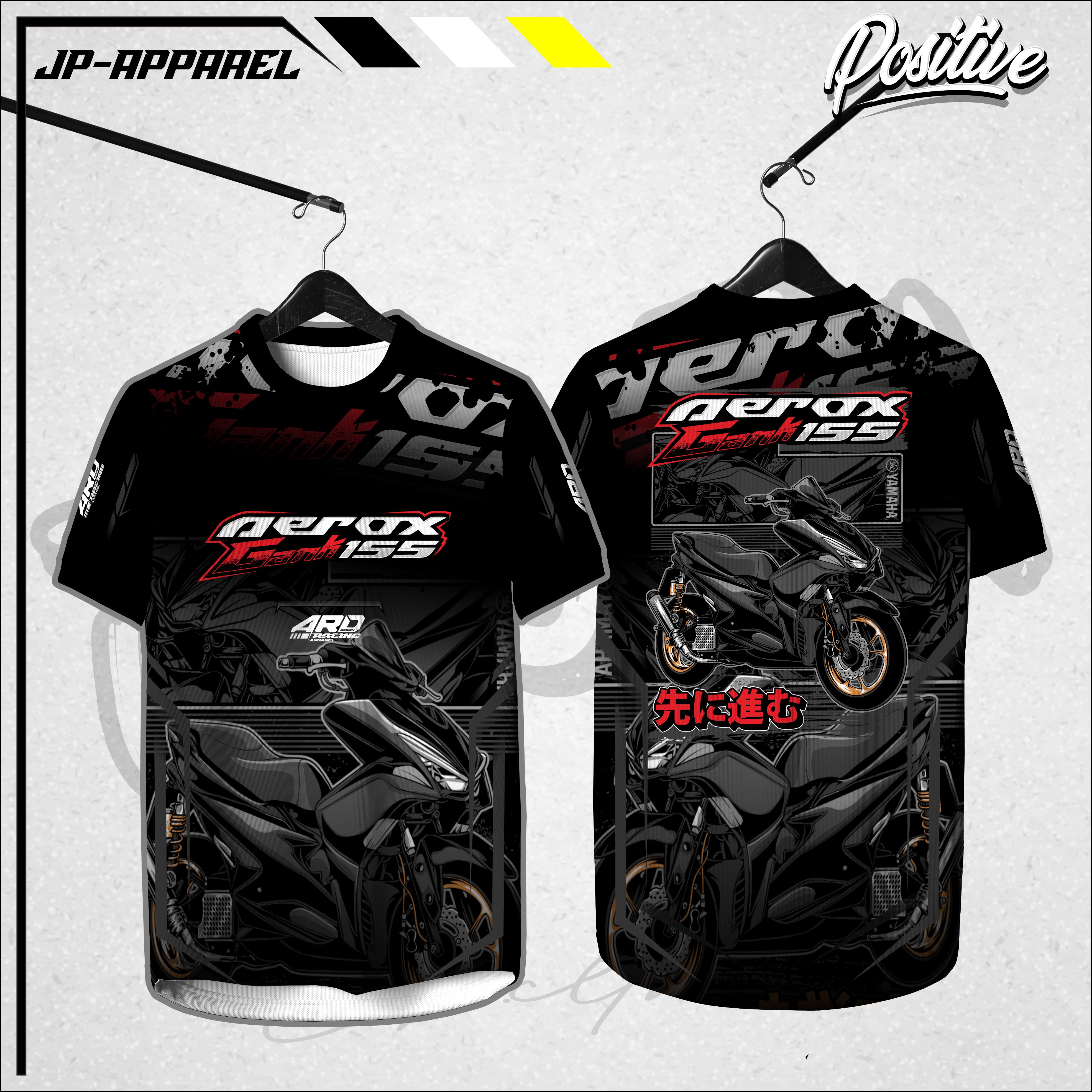 Kaos Jersey Aerox 155 Baju Jersy Gank Aerox 155 Kaos Racing Otomotif Jp Lazada Indonesia 3537