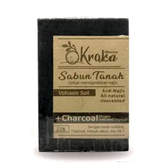 Kraka Sabun Tanah Anti Najis Charcoal Lazada Indonesia