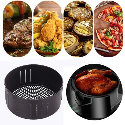 IQXHTW High Quality Non-Stick Dishwasher Safe Fit all Airfryer Kitchen Roasting Baking Tray Cooking Tool Air Fryer Basket Kitchenware