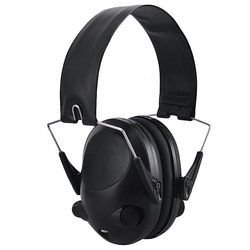 Electronic Ear Protection Hunting Ear Muff Anti-Noise Headset Hearing Ear Protection Headphone for Hunting,Black