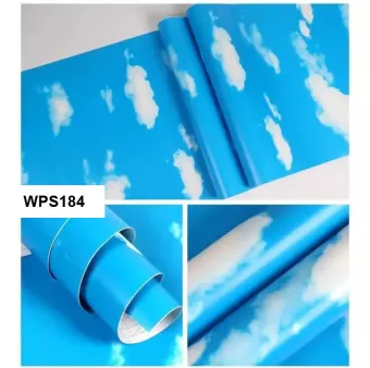 Jual Wallpaper Stiker Best Seller Awan Biru Kartun Wps184 Wallpaper Dinding Wallpaper Sticker Kamar Tidur Anak Dekorasi Rumah Wallpaper Kayla