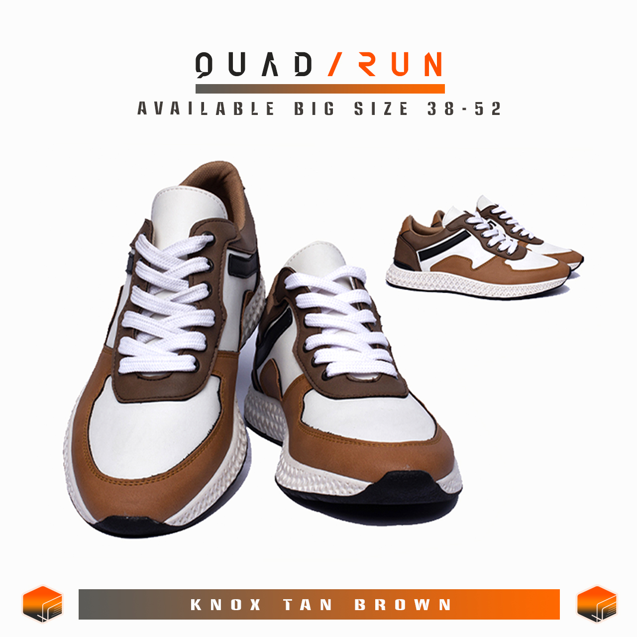 Sepatu Running Pria Sneaker Sports Keren / Sepatu Quadrun / Sepatu Lari