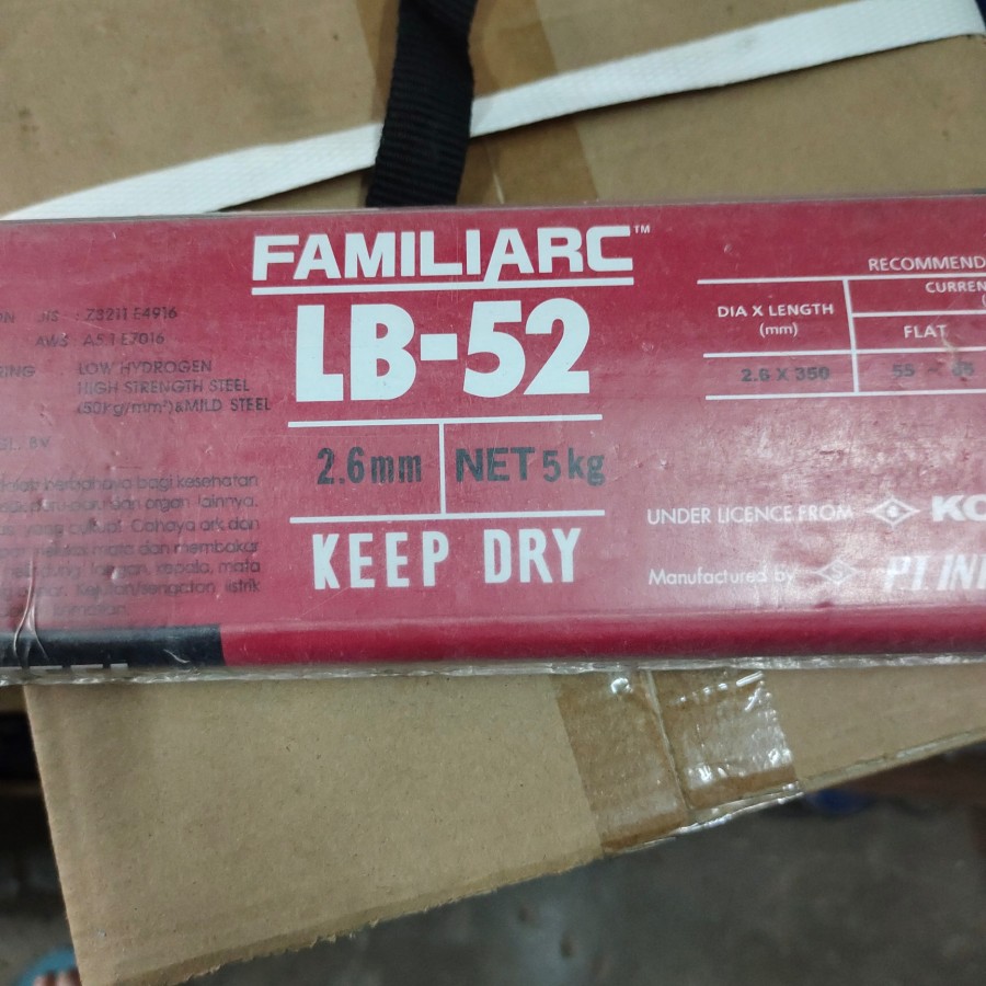 Kawat Las LB52 2.6mm 5kg Kobe Steel Welding Electrodes Lazada Indonesia