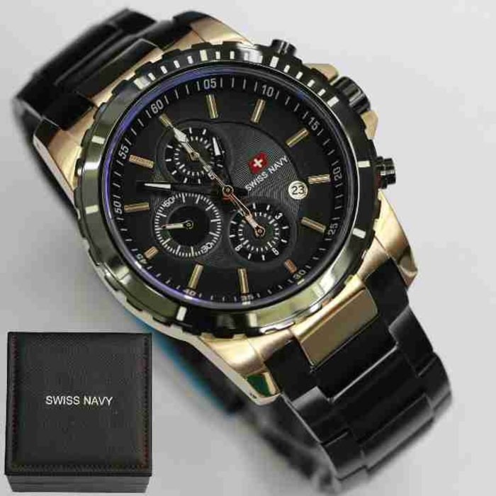 JAM TANGAN PRIA SWISS NAVY Jam Tangan Stainless
