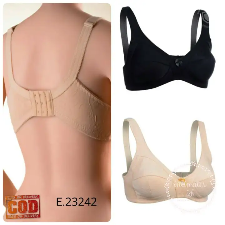 Bra Exclusive Elena 23242 Bra Tanpa Kawat Tanpa Busa Full Cup Besar Lazada Indonesia