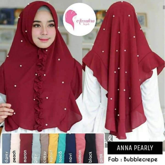 Mesh Hijab Instan ANNA Pearly - JILBAB INSTANT ANNA PEARLY MUTIARA - 1 pc