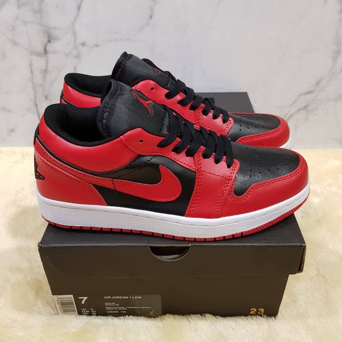 Jual Sepatu Air Jordan 1 Low Reverse Bred Terbaru - Apr 2022 | Lazada