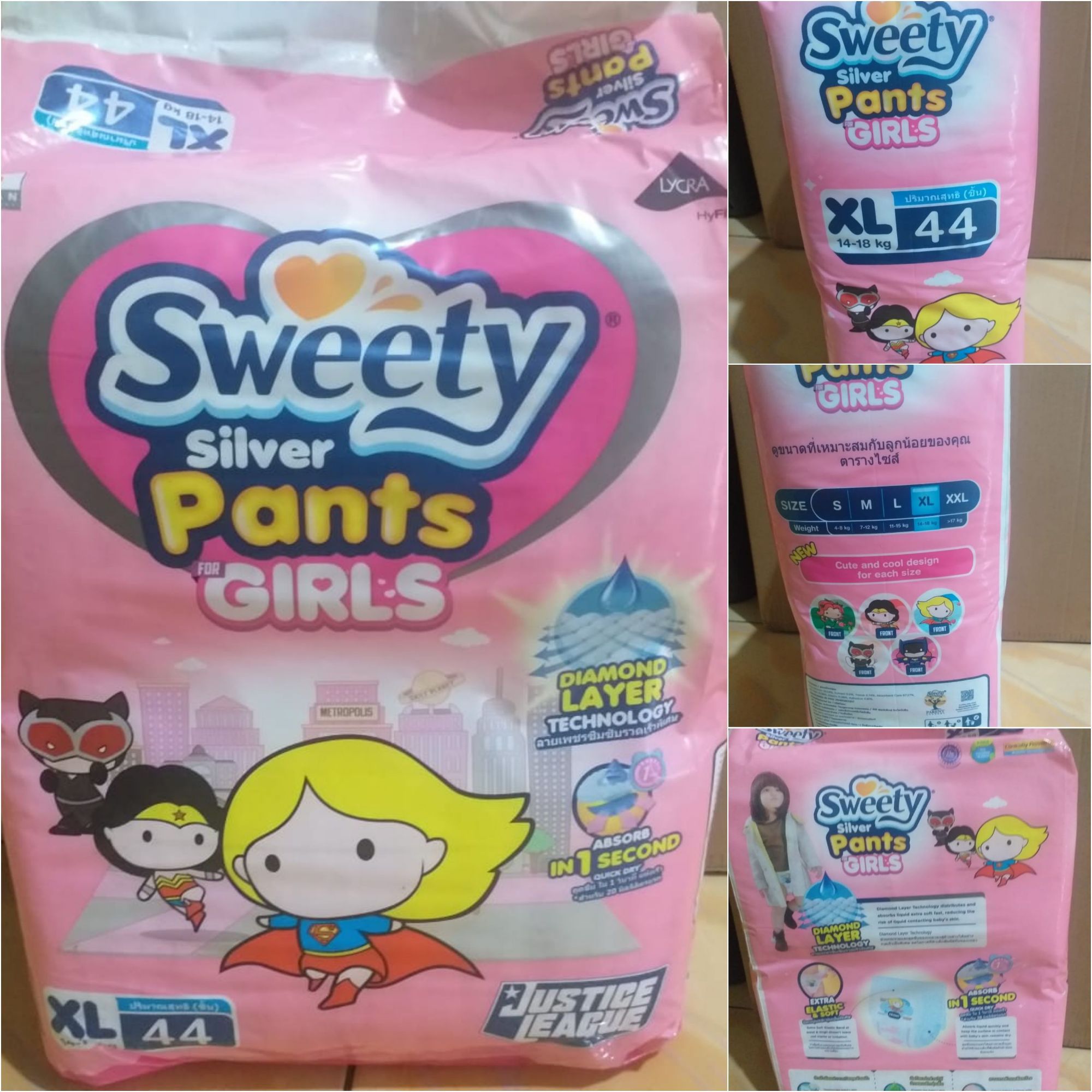 Pampers Sweety Silver Pants Girl XL isi 44pcs Lazada Indonesia