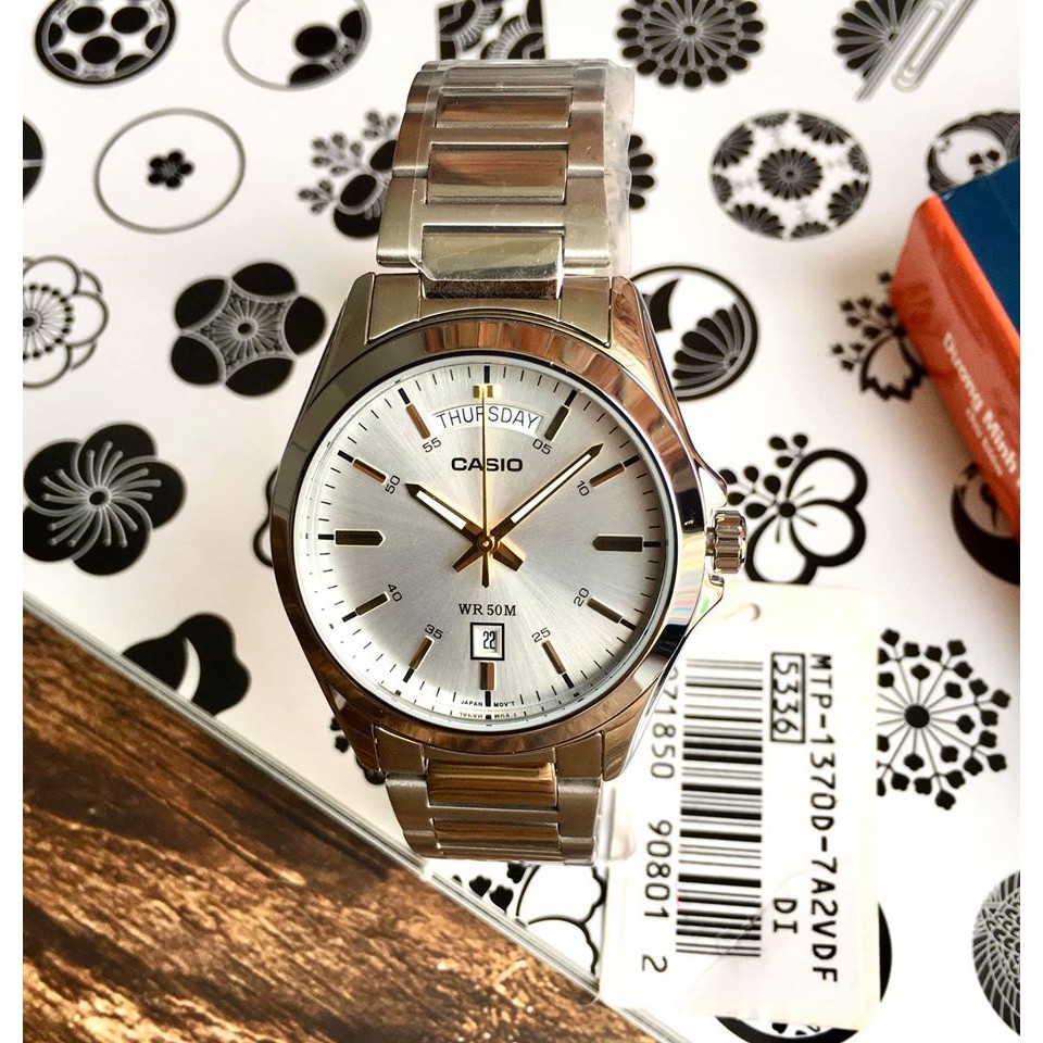 BEST SELLER] Casio Formal Enticer / MTP-1370D-1A1 / MTP-1370D-7A1 /  MTP-1370D-2A / MTP-1370D-9A / MTP-1370D-7A2 / Jam Tangan Pria / Silver /  Strap Stainless Steel | Lazada Indonesia