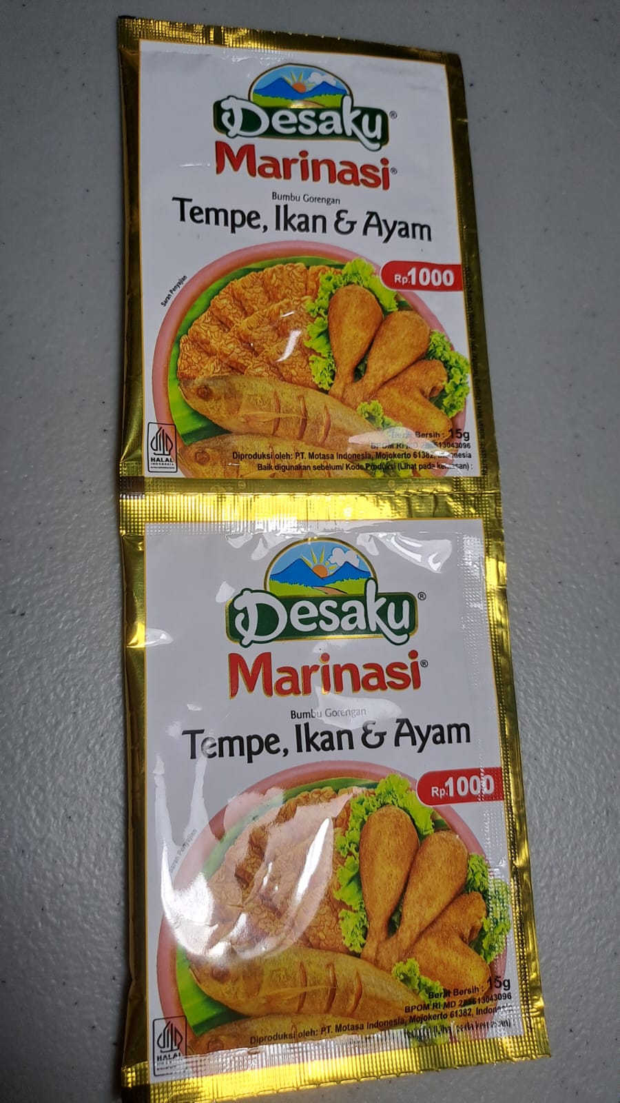 Bumbu Marinasi Desaku Tempe Ikan Ayam 15 Gr Bumbu Masak Praktis 15