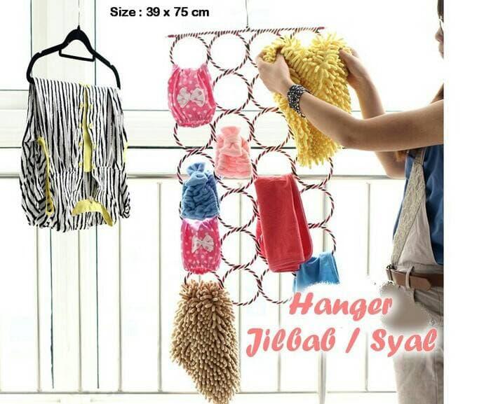 Hanger Bulat / Ring / Hijab / Jilbab / Kerudung 28 lubang adalah hang