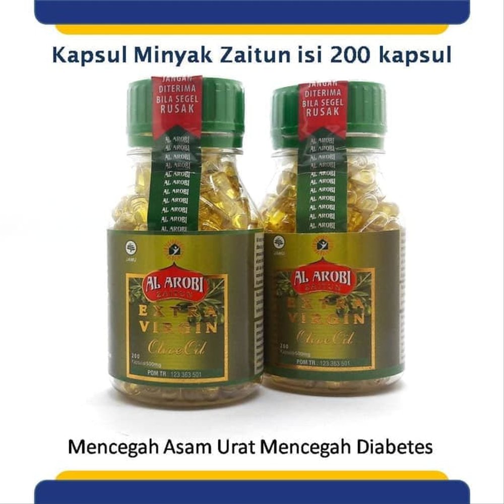 Minyak Al Arobi 200 Kapsul Zaitun Extra Virgin Lazada Indonesia