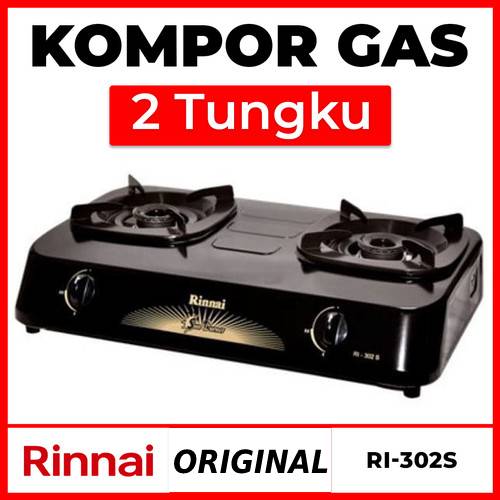 PROMO COD Rinnai Kompor Gas 2 Tungku RI-302S Ri 302s TERLARIS MURAH Kompor  Dua Tungku Cuci Gudang | Lazada Indonesia