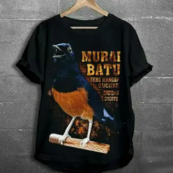Kaos Distro Kaos Cowok Keren Gambar Burung Murai Batu Sp Lazada