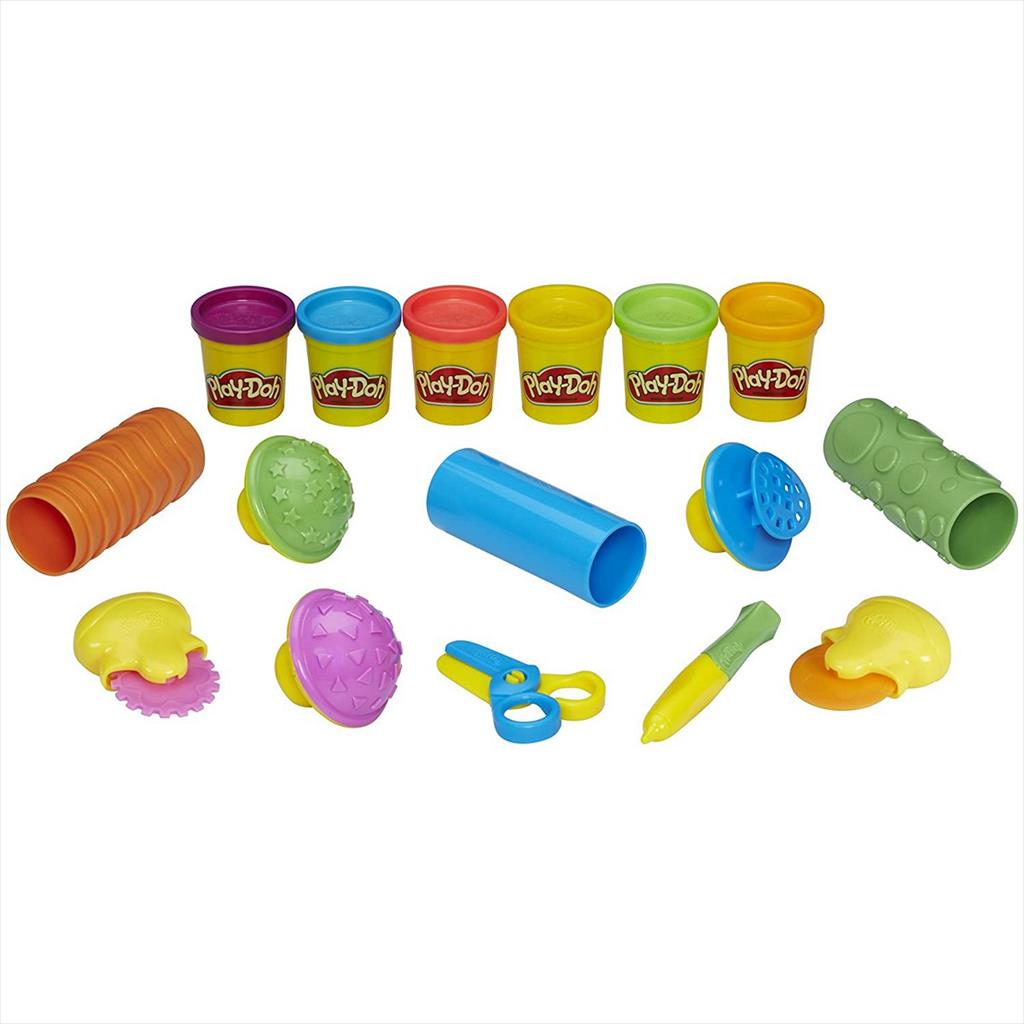 play doh shape and learn textures and tools