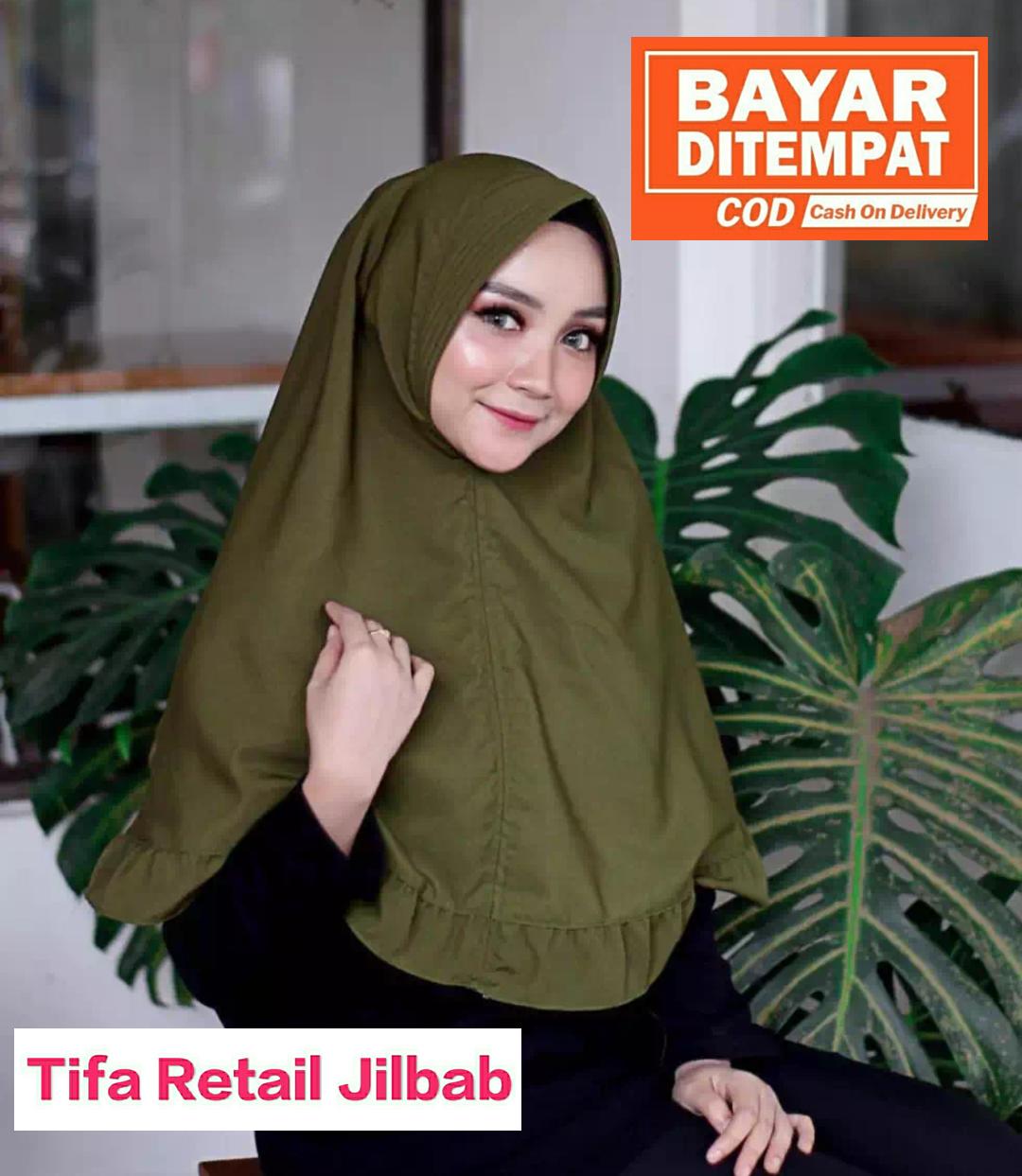Jilbab Instan Khimar Simpel Pet Rempel Wolfis