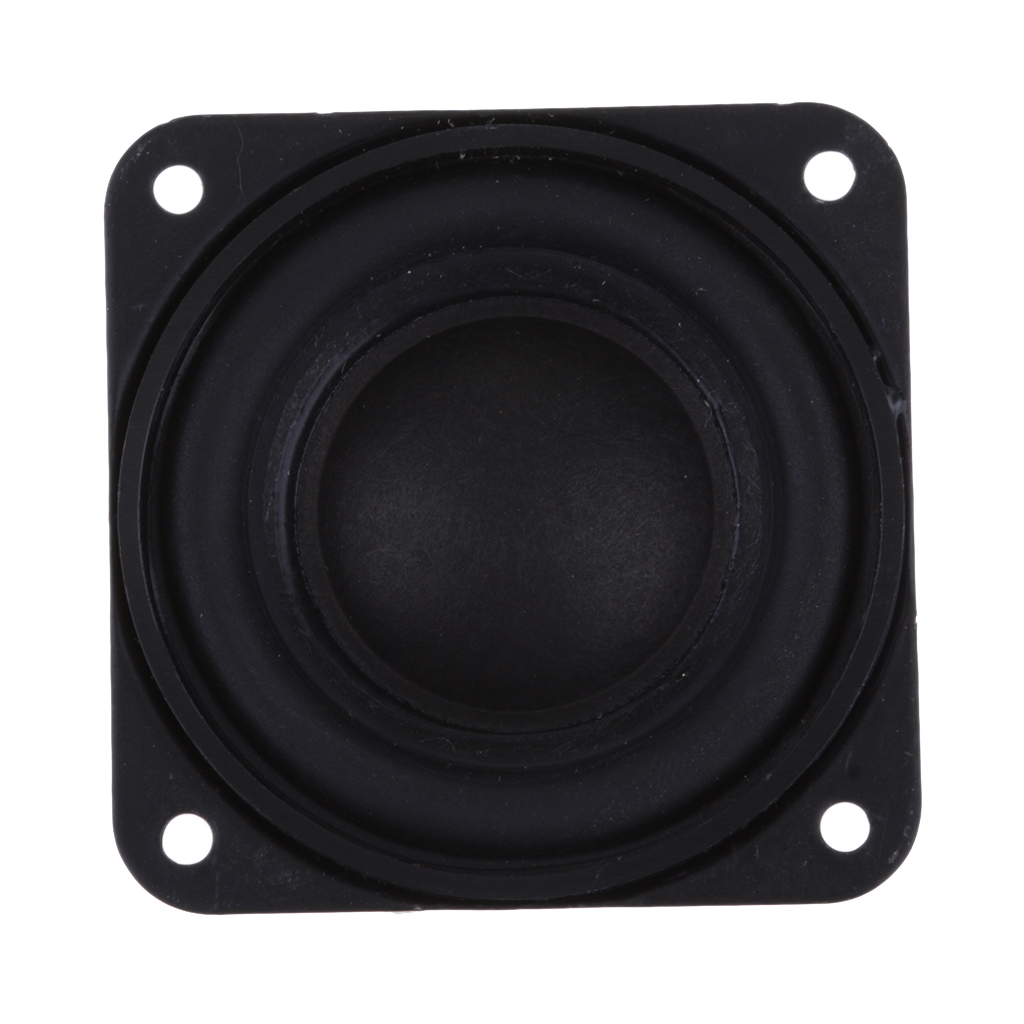 Baoblaze 40mm 4Ohm 3W Full Range Audio Speaker Square Loudspeaker 16 Coil Rubber Edge