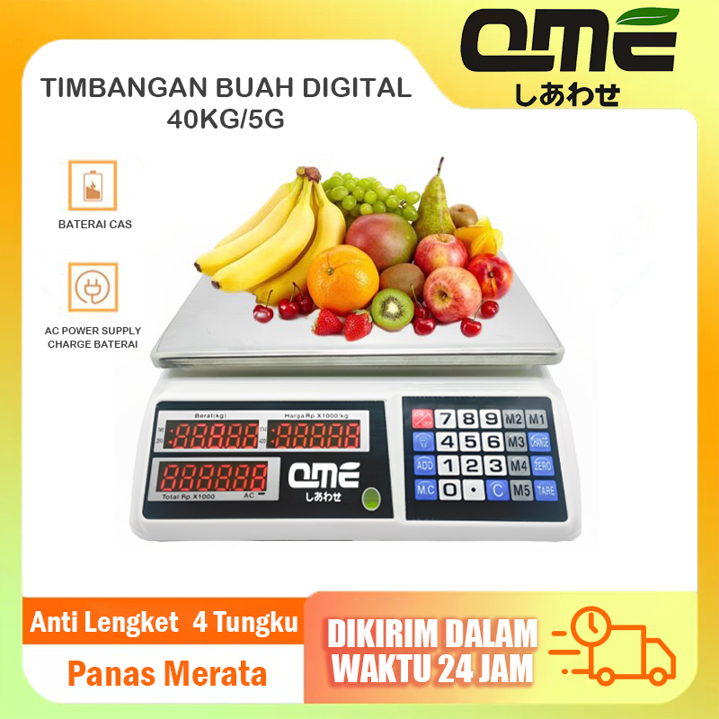 Qme Timbangan Buah Digital Kg Digital Computing Scale Kg Double