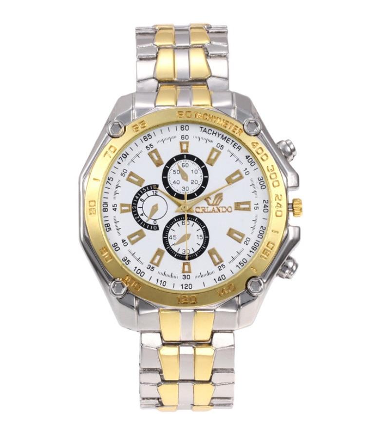 Jam Tangan Pria Premium ORLANDO 02 TWO TONE Korea Fashion Men Analog HIGH QUALITY watch