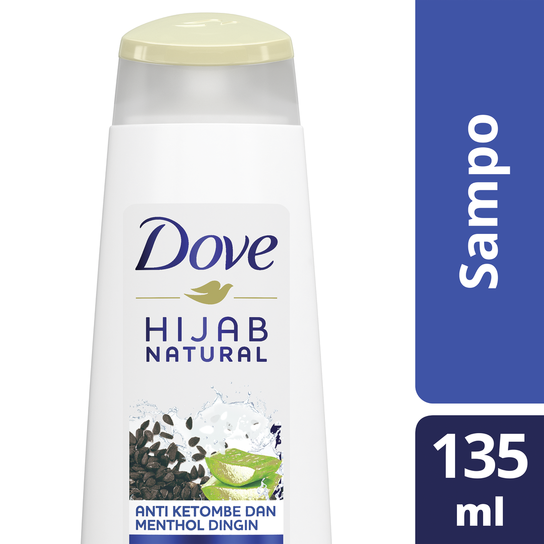 Dove Shampoo Anti Ketombe Dan Gatal Menthol Habbatussauda & Aloe Vera