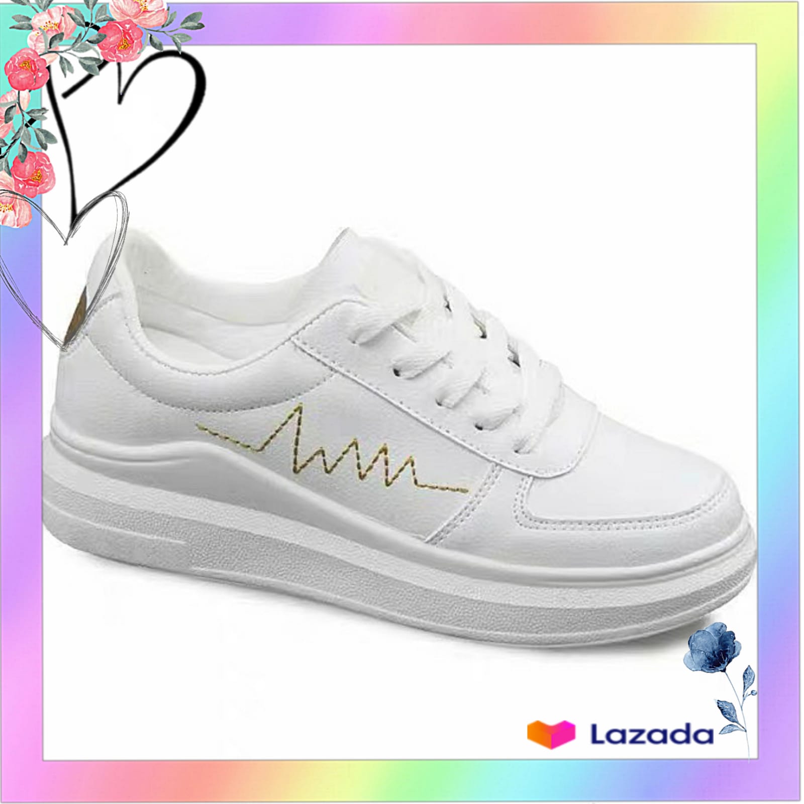 ZATANNA (COD) SEPATU SNEAKERS WANITA KOREA IMPORT FASHION 99% sesuai gambar - SHG102 ZATANNA (COD) SEPATU SNEAKERS WANITA KOREA IMPORT FASHION 99% sesuai gambar - SHG102