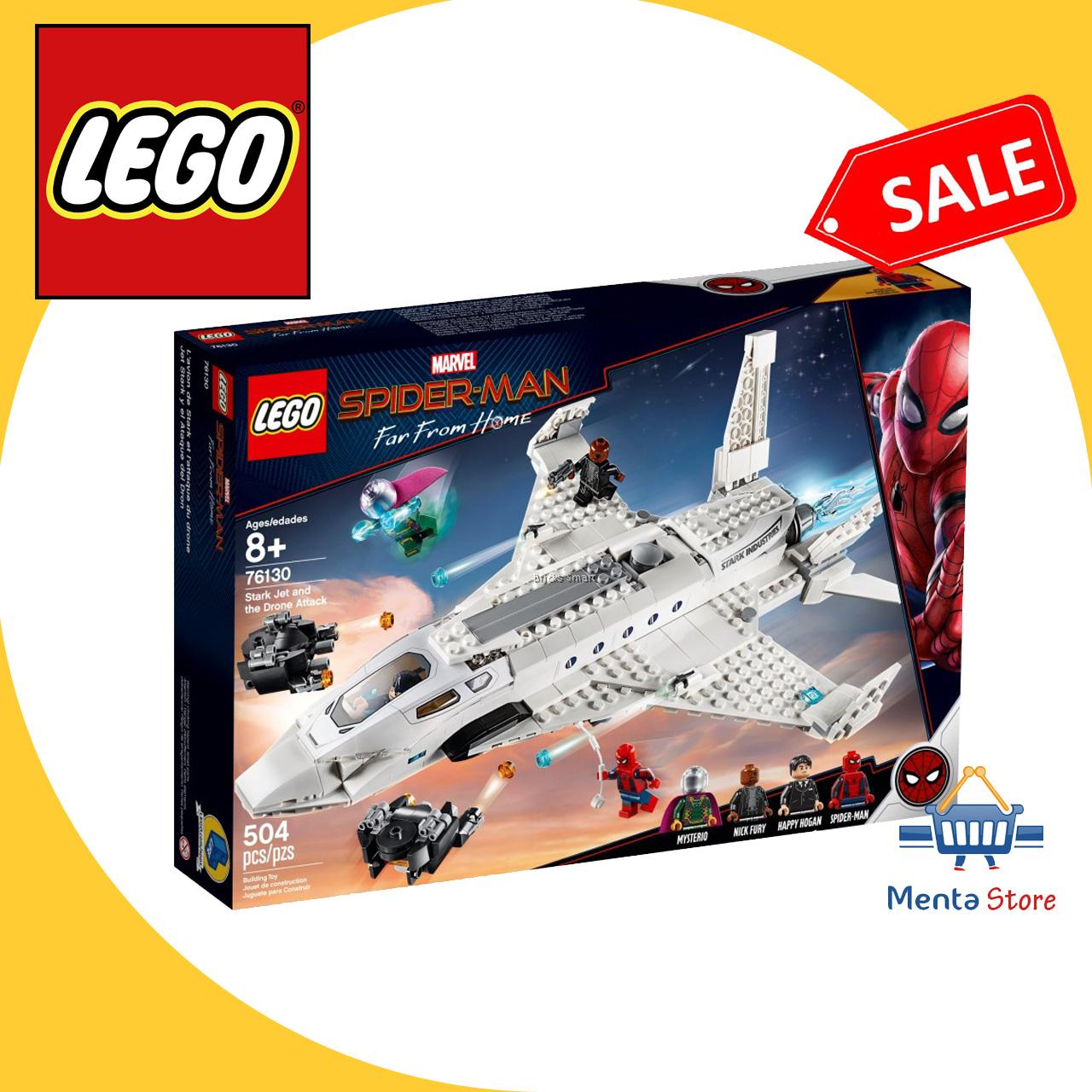 LEGO Spider Man Far From Home 76130 Stark Jet And The Drone Attack Ori LEGO Spider Man Far From Home 76130 Stark Jet And The Drone Attack Ori