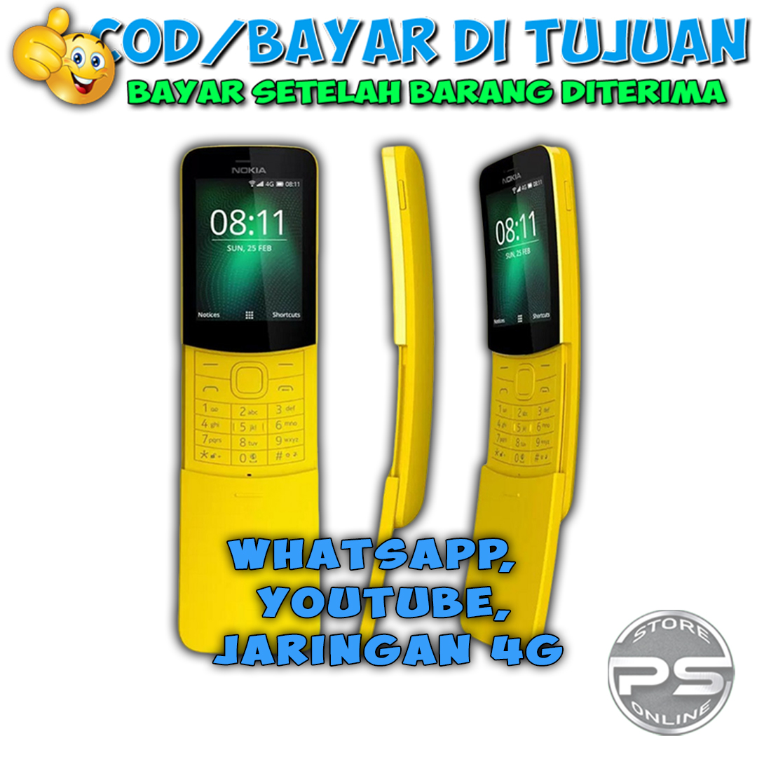 HP Nokia 8110 4G Pisang - HP Ori Nokia - HP Dengan Bentuk Unik ...