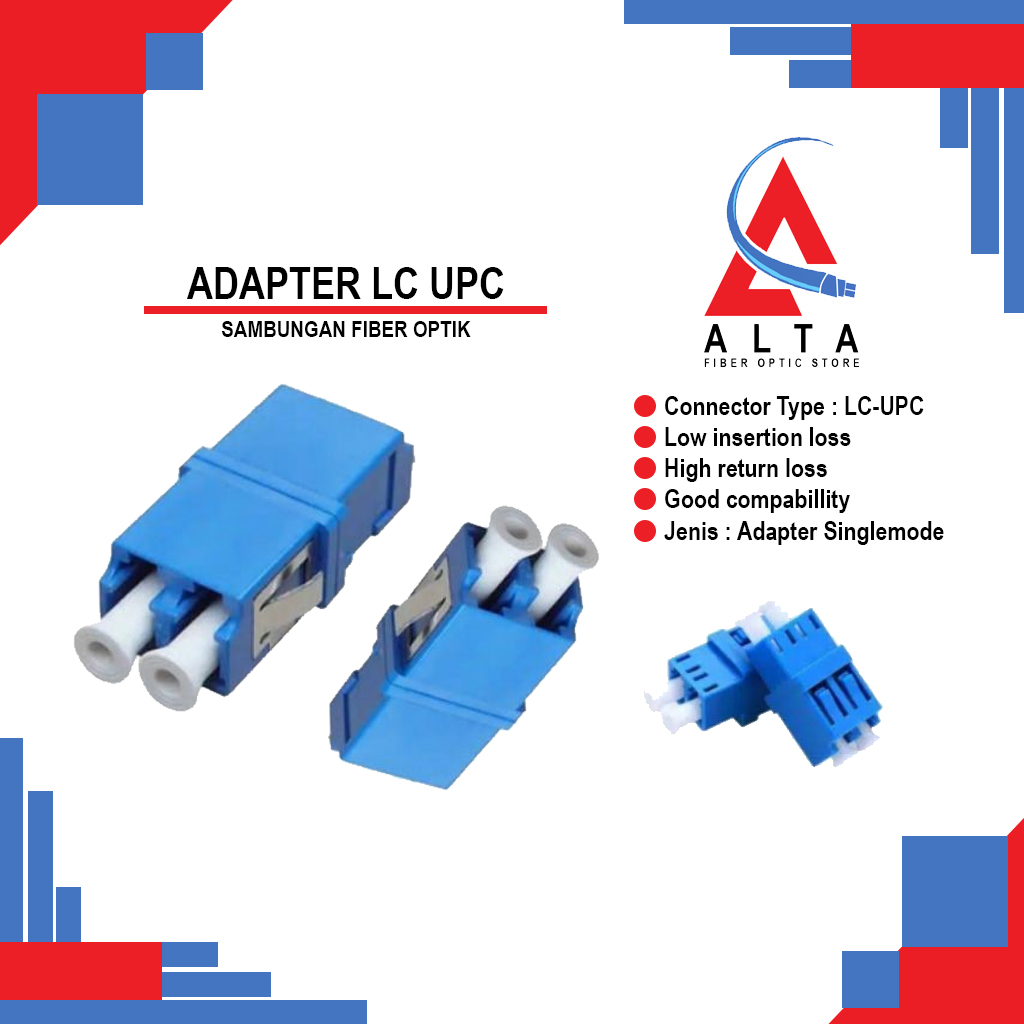 Adapter LC singlemode duplex fiber optik | Lazada Indonesia