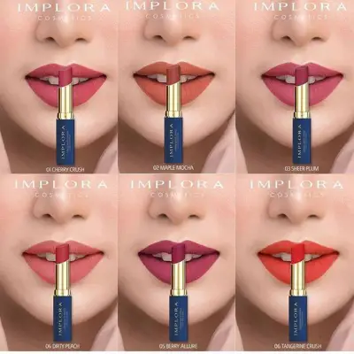 Lipstick Matte Implora Intense Long Lasting/ Make up Bibir / Lipstick