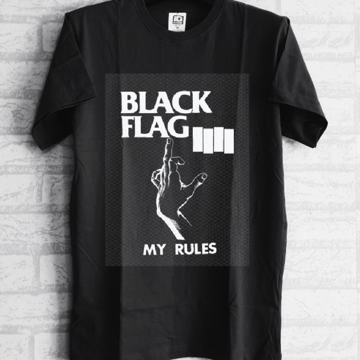 Jual T Shirt Black Flag Terbaru - Jul 