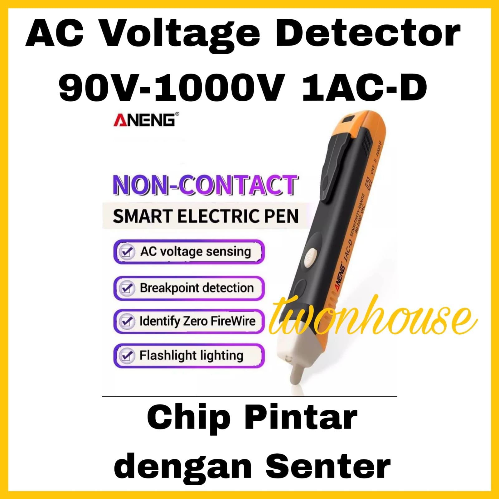 jomoo toko indikator listrik 90 1000 v soket dinding stopkontak listrik detektor tegangan sensor tester pulpen lampu led