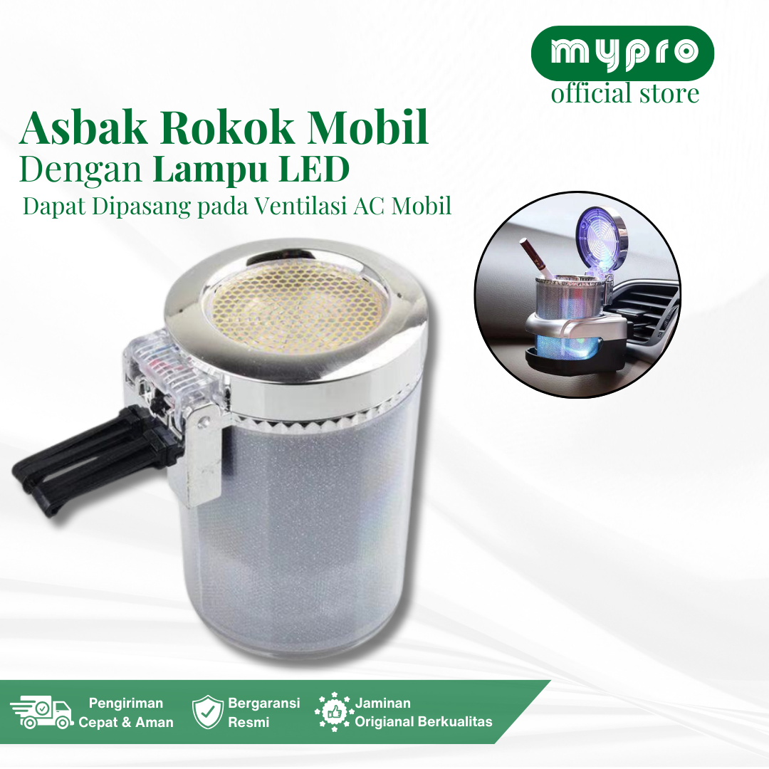 Asbak Rokok Mobil Car Ashtray Led Light Lazada Indonesia