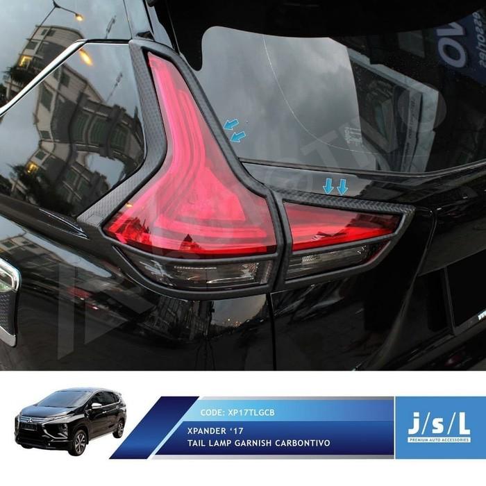 Paket Garnish List Lampu Depan Belakang Mobil Xpander dan List Lampu LED Carbon JSL