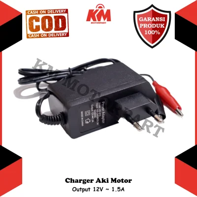 Charger Aki Motor 12 Volt Cas Aki Motor Adaptor