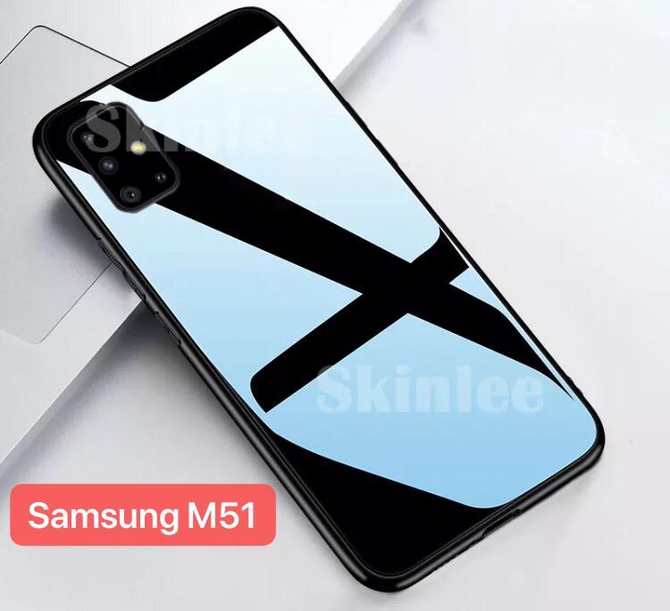 Case SAMSUNG M51 Glass Case Cover Silikon Casing Handphone Soft
