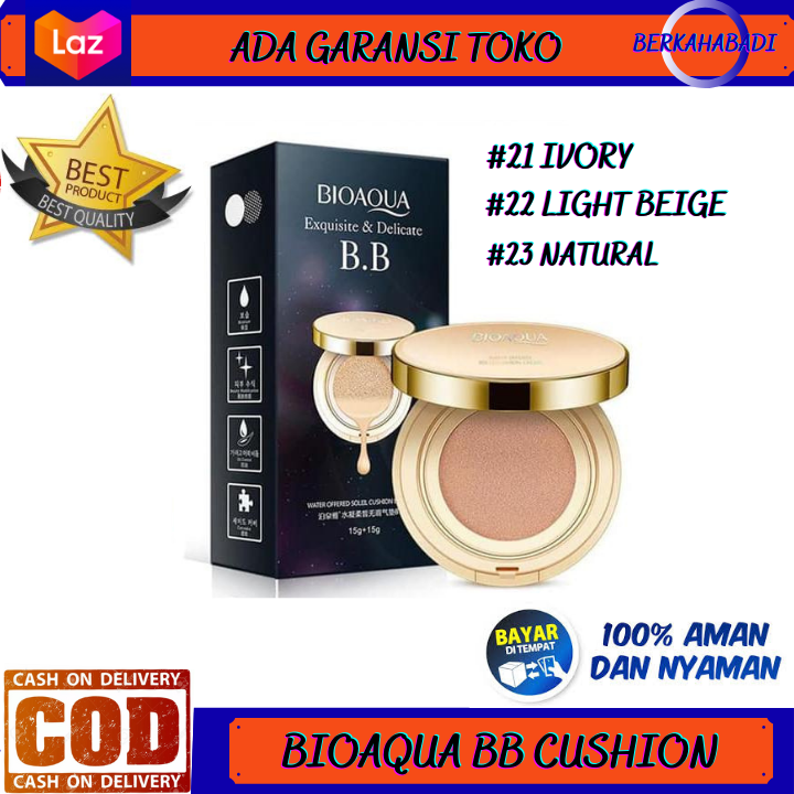 BISA COD / Bedak BB Cushion Bioaqua - Bedak Glowing Tahan Lama - Bedak ...