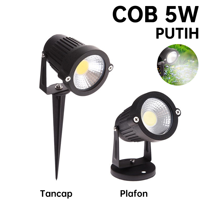 LED Halaman Lampu Spotlight 5W Teras Outdoor Taman Sorot Tancap Spot ...