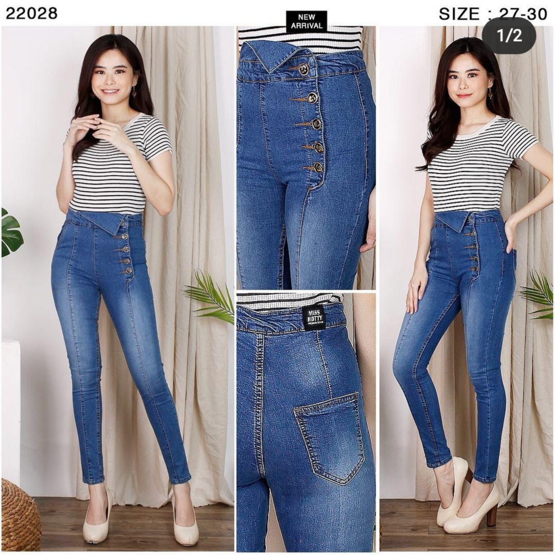ARIYA-JEANS-CELANA JEANS WANITA HIGH 