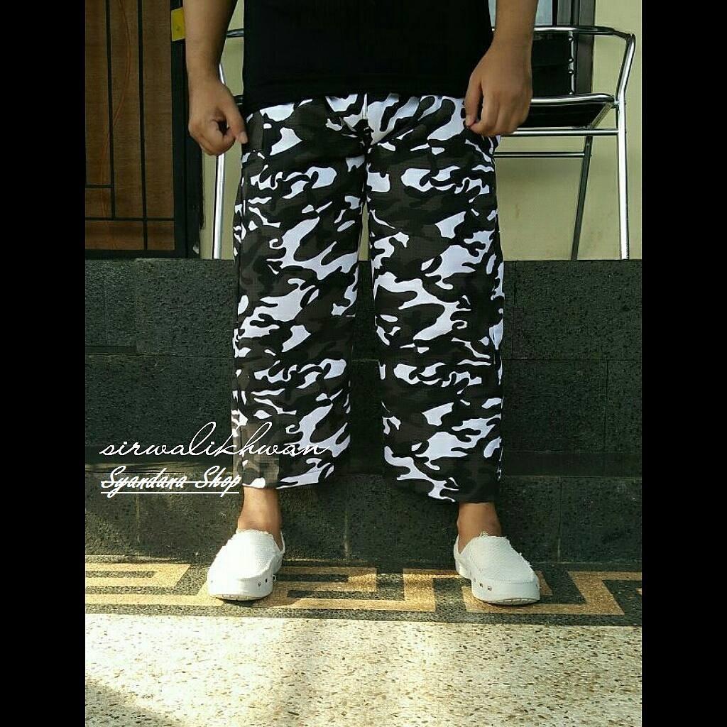 Celana Sirwal JUMBO Loreng Pria Premium Panjang