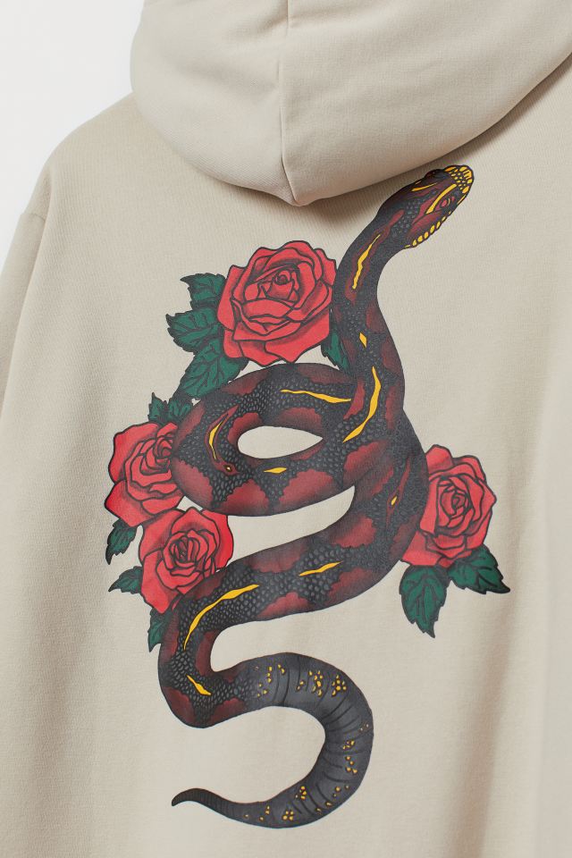 h&m pullover mit einer rose